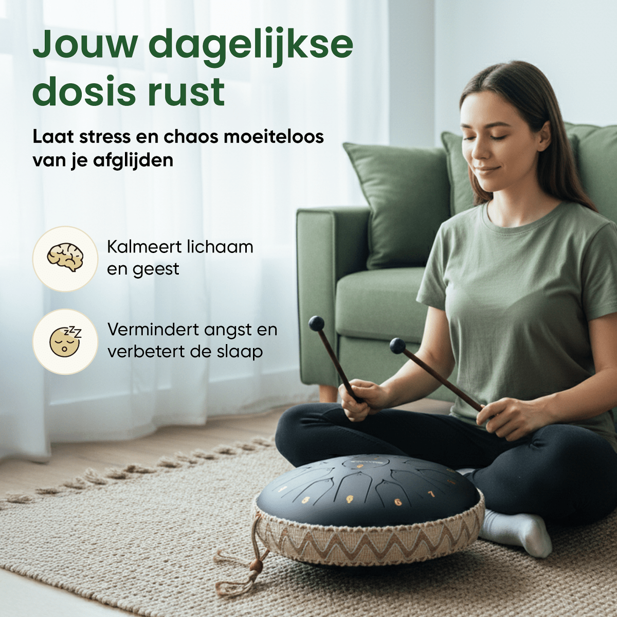 Zentone Tongue Drum - Wit - Zentone