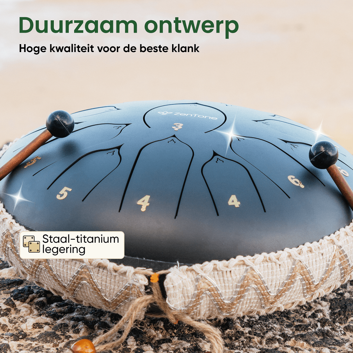 Zentone Tongue Drum - Wit - Zentone