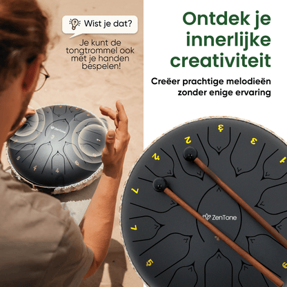 Zentone Tongue Drum - Wit - Zentone